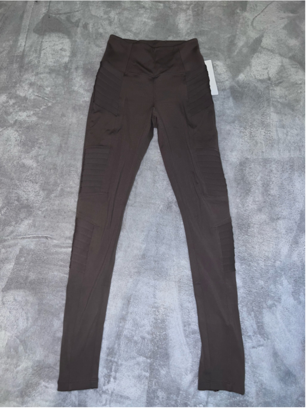 NEW Athleta Delancey Moto Leggings Brown Size XXS